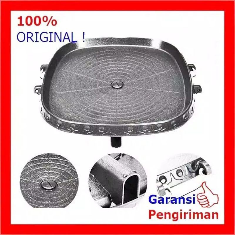 BULGOGI PAN PANGGANGAN BAKARAN BAHAN MARBEL ANTI GORES ANTI LENGKET DIAMETER 32 CM PRAKTIS DAN AWET