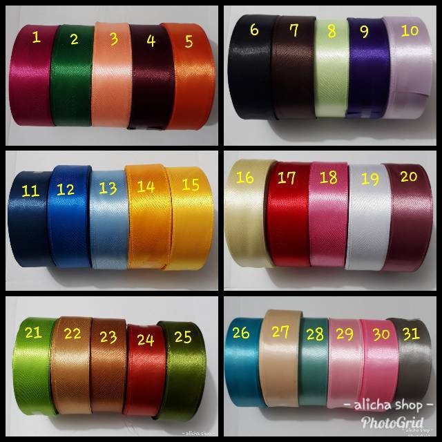 

Pita satin 1,5" (4 cm)