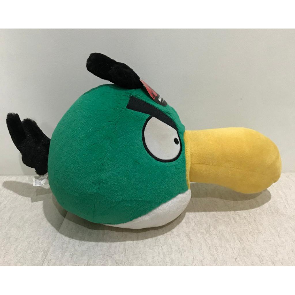 BONEKA ANGRY BIRD ORIGINAL IMPORT UKURAN 22X22cm (PxT) WARNA HIJAU