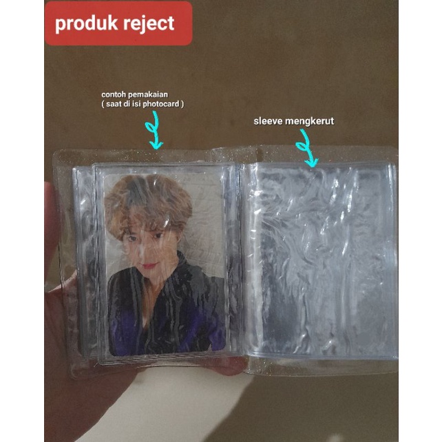 ( REJECT ) BINDER PHOTOCARD POLAROID KPOP MINI BINDER TRANSPARAN GLITTER JELLY MINI