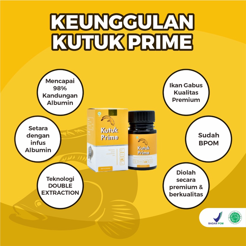 Kapsul Kutuk Prime  – Kutuk Kapsul Kutuk Prime 100% Ekstrak Ikan Gabus 5X lebih Cepat Mengeringkan Luka Operasi Sembuhkan Diabetes Cepat Keringkan Luka Operasi Turunkan Kadar Gula Cegah Infeksi Pada Luka Cegah Keloid Atasi Luka Bakar