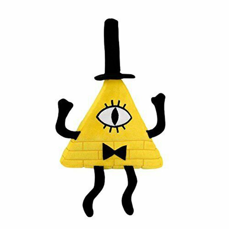 28cm Boneka Gravity Falls Bill Cipher Soft Plush Cartoon Toy Doll Collect Decor Gift Mainan