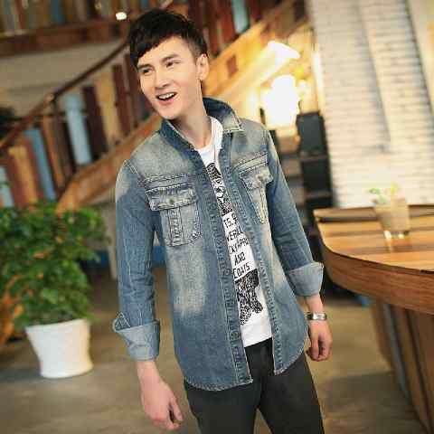 Baju Lebaran BR2731 KEMEJA JEANS COWOK MURAH Kemz Wrangler FREEongkir