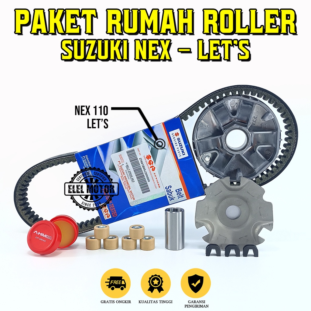 Vanbelt Nex Karbu / V Belt Suzuki Nex Karbu / Paket Vbelt Suzuki Nex OLD / Venbel Nex 110 / Paket Va