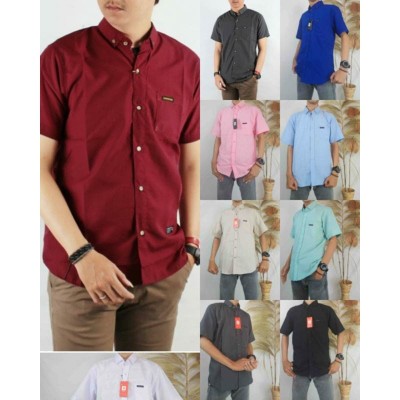 Ruzza Batik Couple Motif Mega Mendung Merah Biru Batik Seragam Keluarga Navy Marun Size M L Xl