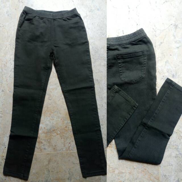 Celana Jeans Hijau Army