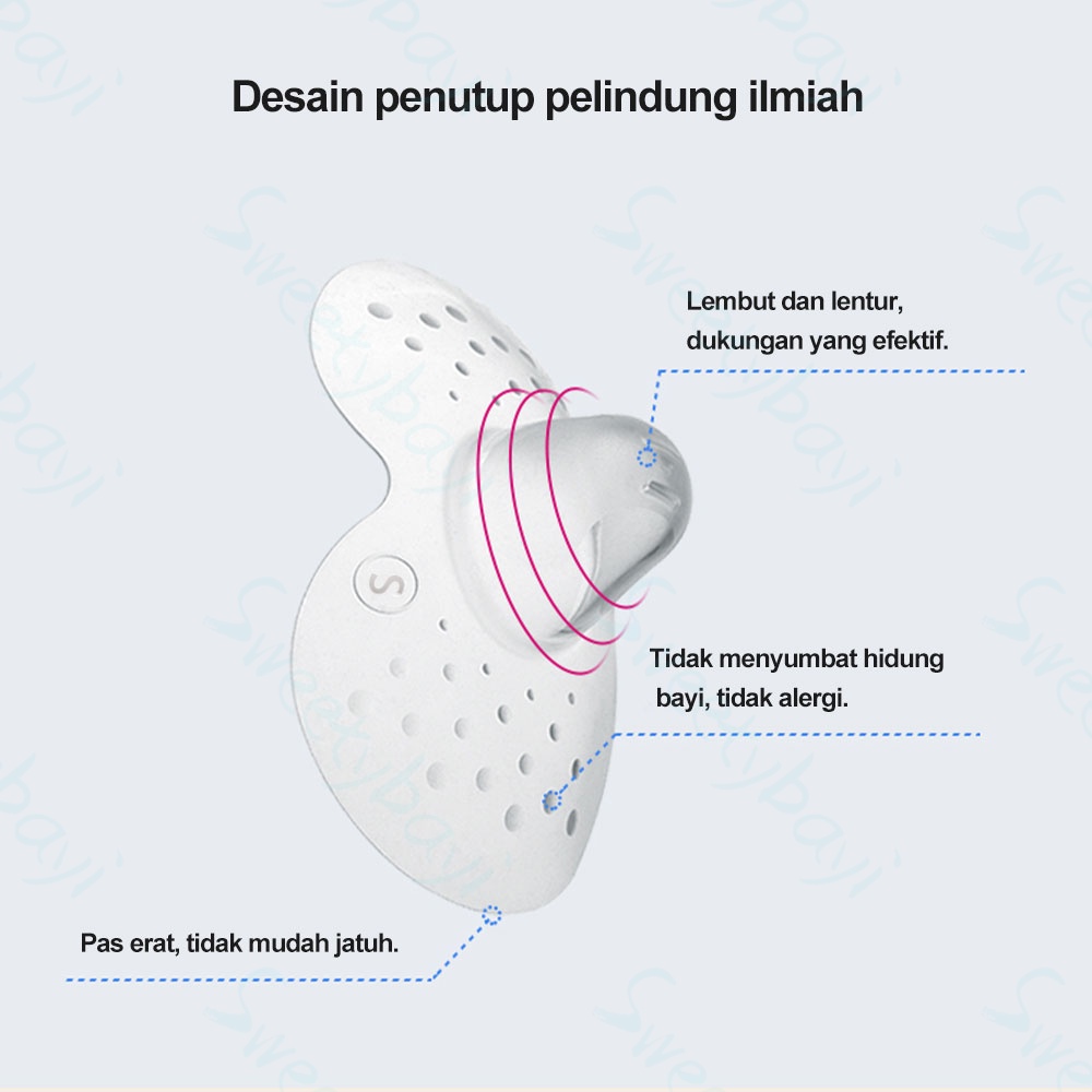 Sweetybayi Pelindung puting ibu menyusui BPA Free Nipple cover shield/Breast shield 2PCS