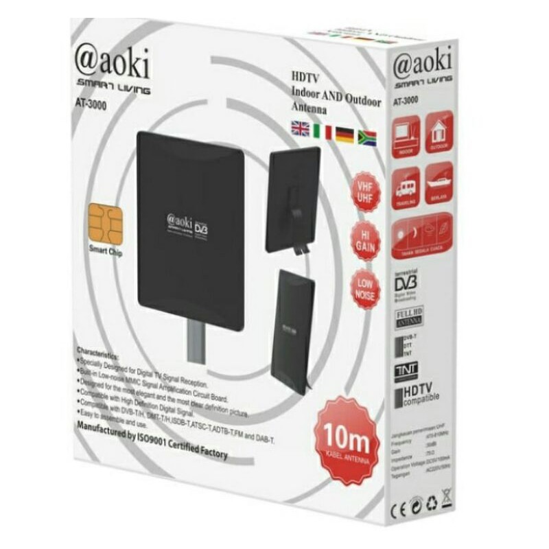 Antena Tv Digital Aoki AT-3000 Bisa Indoor&amp;Outdoor