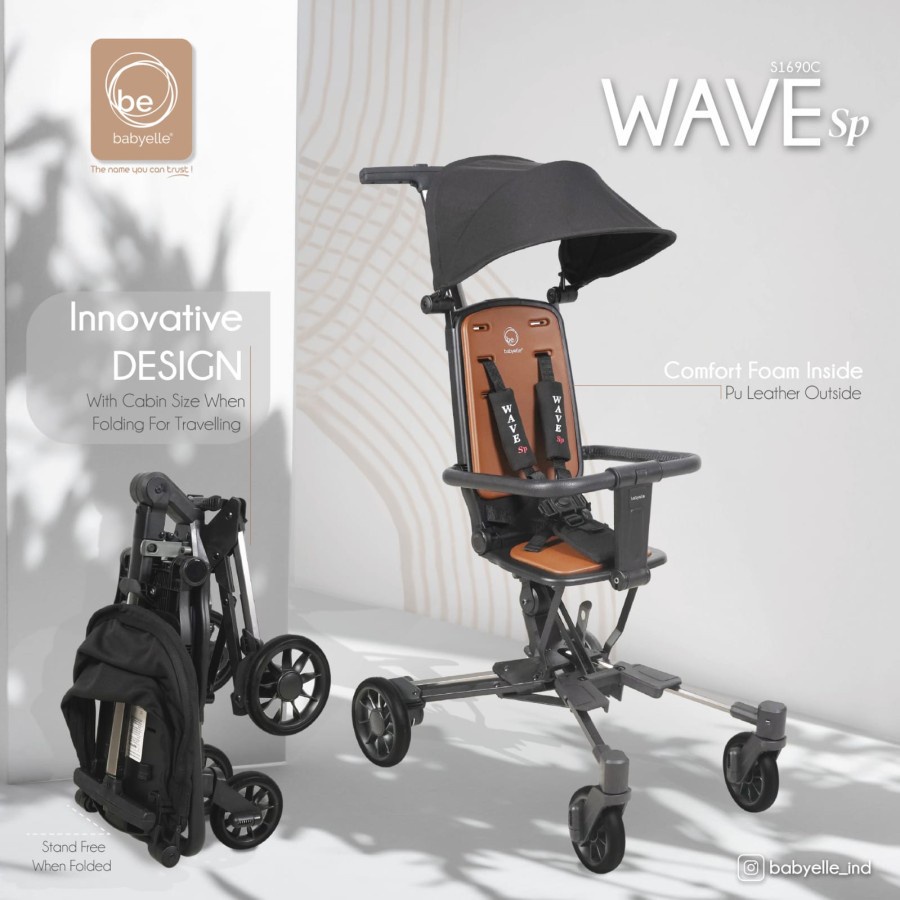 Stroller Bayi Cabin Size Babyelle Wave SP Kereta Dorong Bayi