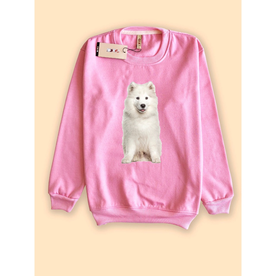 Sweater sweatshirt Anjing Dog Breed Samoyed