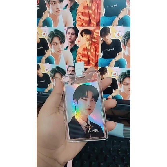 Bantex Transparent ID Card Holder Lanyard Protrait 8868 / Photo Card Korea