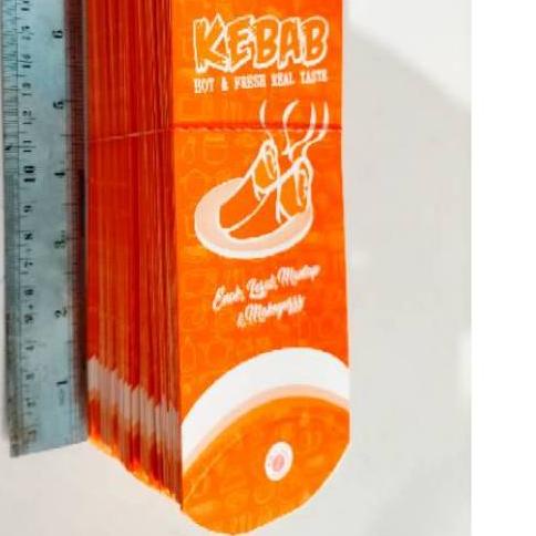 

❉ Bungkus kebab catering / box kebab mini isi 50/pack ♣