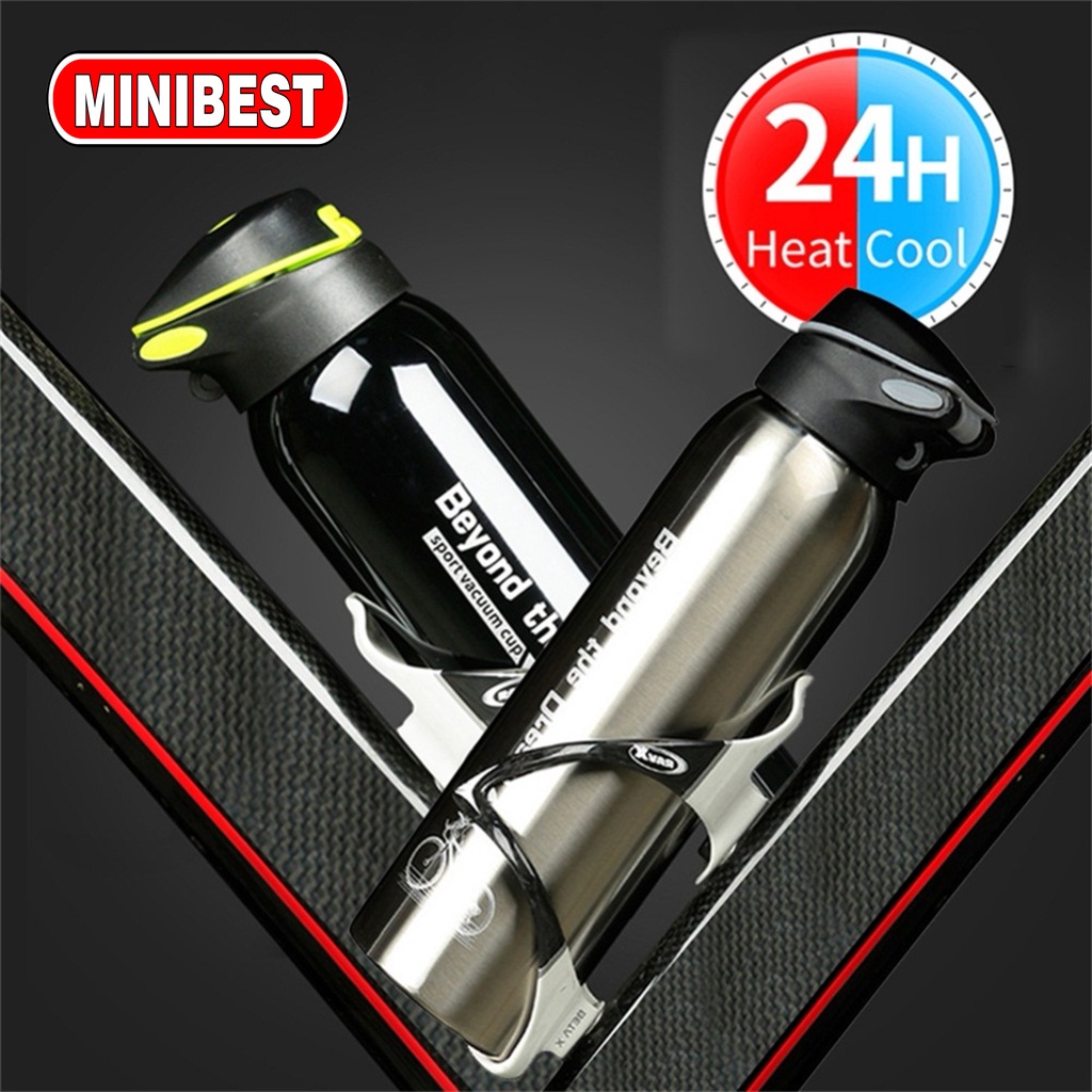 Termos Botol Minum bicycle Sporty Tahan panas/dingin Vacuum Flask 500ml VC008