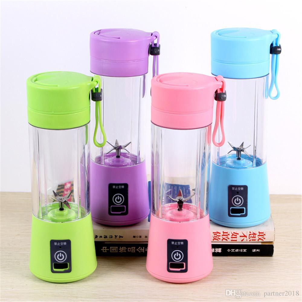 Blender Mini Portable USB Jus Blender 4 Pisau Praktis