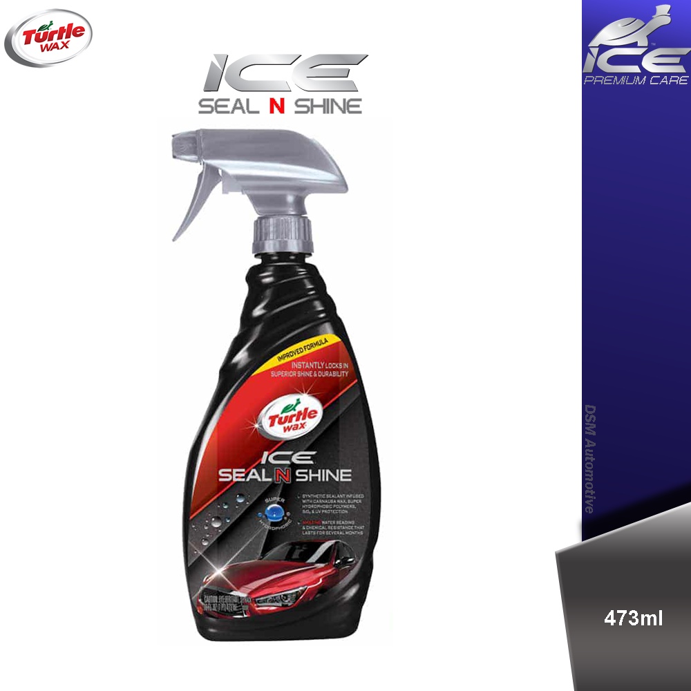 Turtle Wax Ice Seal N Shine 473ml / Dengan Super Hydrophobic Tangkal Air Dan Lindungi Cat