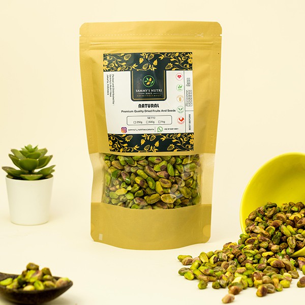

l PISTACHIOS SKINLESS USA NATURAL RAW & ROASTED(salted/unsalted)500g