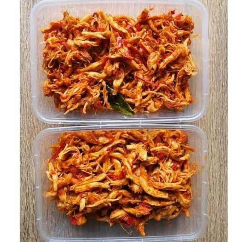 

Ayam suwir pedas/ayam suwir bali 250 gr