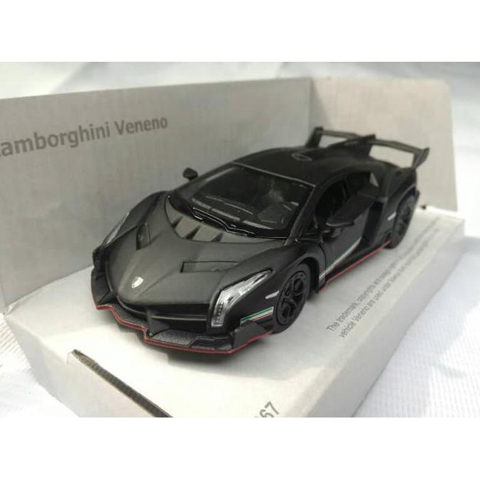 Lamborghini Veneno Hitam (Diecast Miniatur Mobil 1/32 Kinsmart)
