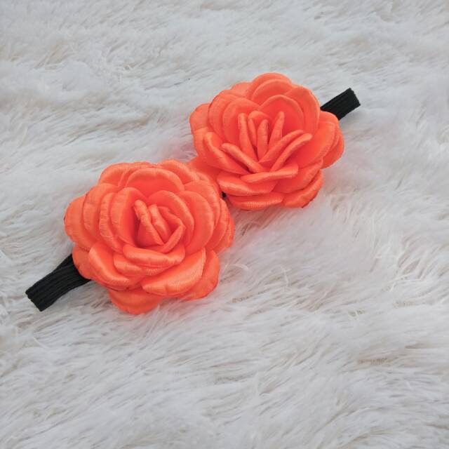 Bandana mawar orange