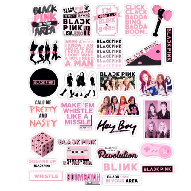 sticker tumblr blackpink sticker pack shopee indonesia
