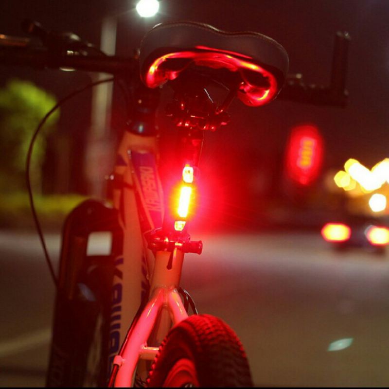 lampu led sepeda warna warni usb Charger 5 Mode kedip