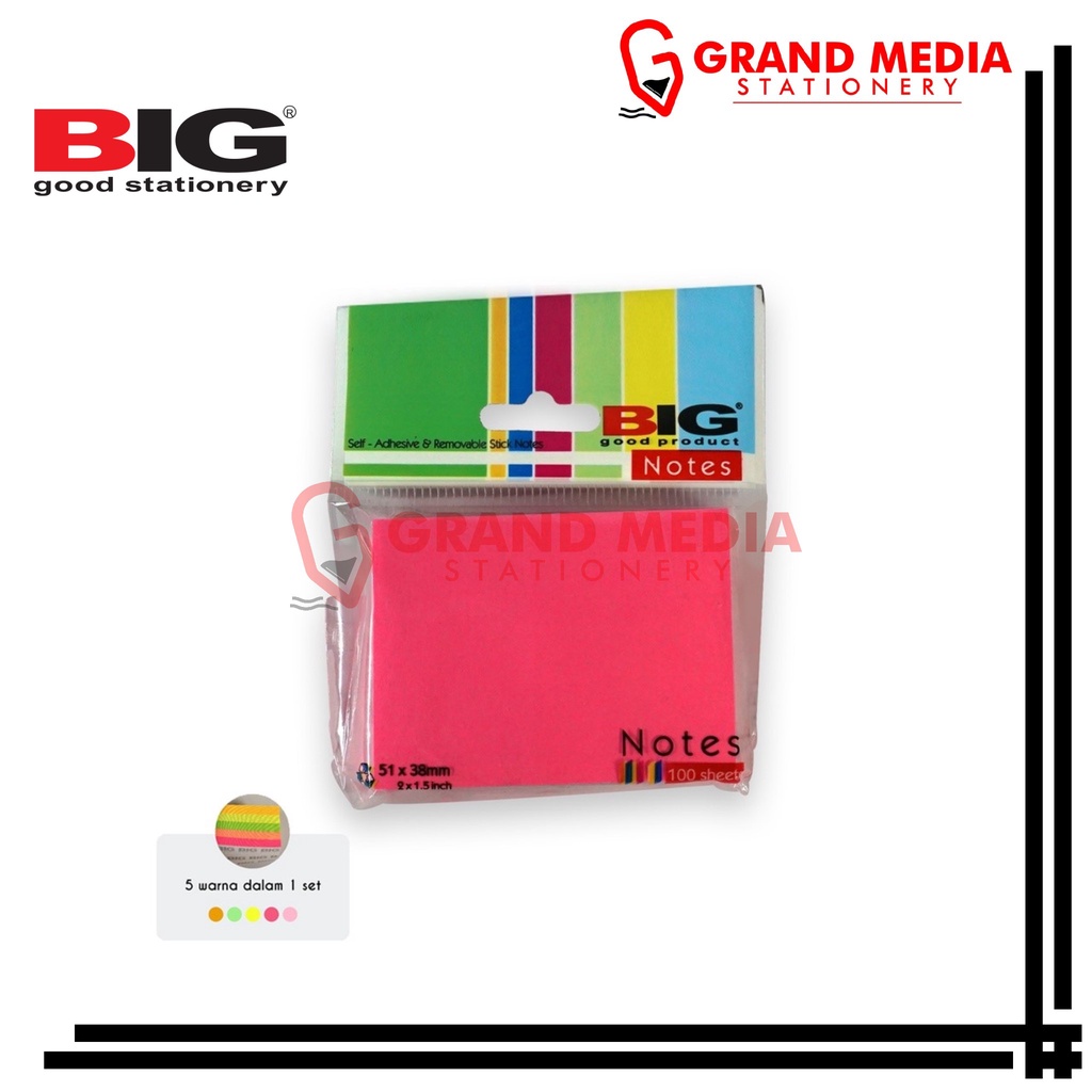 

[GRAND MEDIA] STICKY NOTES BIG TUMPUK 51x38mm