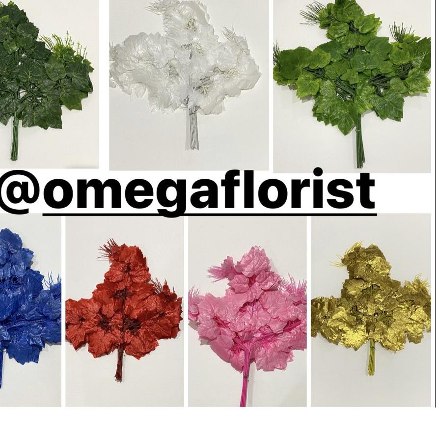 ™ Daun Anggur Lusinan- Daun Dekorasi/ Daun Artificial / Daun Dekorasi Murah / Daun Plastik / Daun Pe