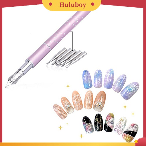 Huluboy Huluboy♡ Set Pen Brush Nail Art DIY Untuk Salon Manicure