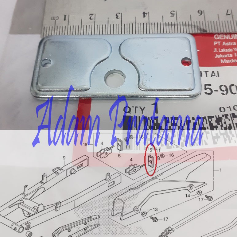 Plat Rutup Setelan Rantai CB 150 R Old  Verza Sonic 150 R Plat Tutup Arm CB 150 R Old Sonic 150 Verz