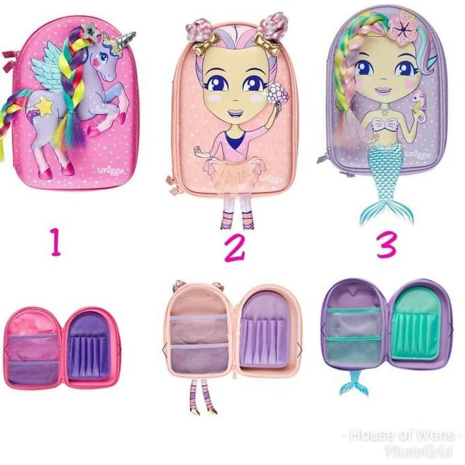 

(COD) SMIGGLE DOLLY SQUAD HARDTOP PENCIL CASE - TEMPAT PENSIL SMIGGLE LIMITED EDITION Kode 892