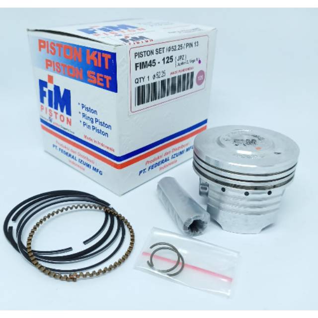 Seher FIM pin 13 ukuran 55,25 . Piston FIM 55,25 pin 13 Jupiter vega  Supra