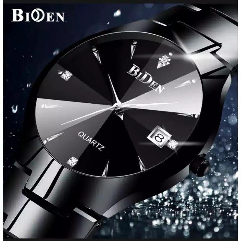 JAM TANGAN BIDEN kaca kristal Anti air tanggal aktif ORI / ORIGINAL ASLI IMPORT MODEL TERBARU