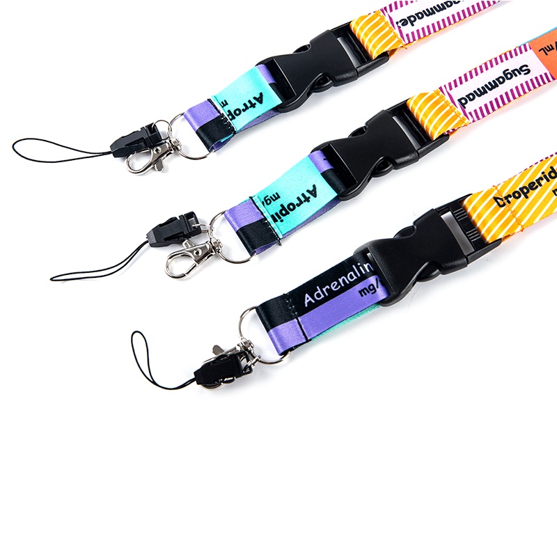 (LUCKID) Ransitute Tali Lanyard Holder Kartu Kredit / ID Untuk Dokter / Perawat