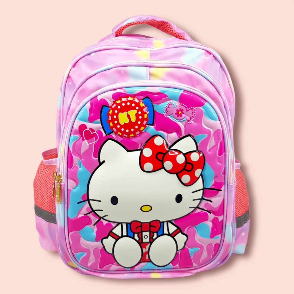 TAS RANSEL 3D ANAK SD 16 INCH KARAKTER HELLO KITTY