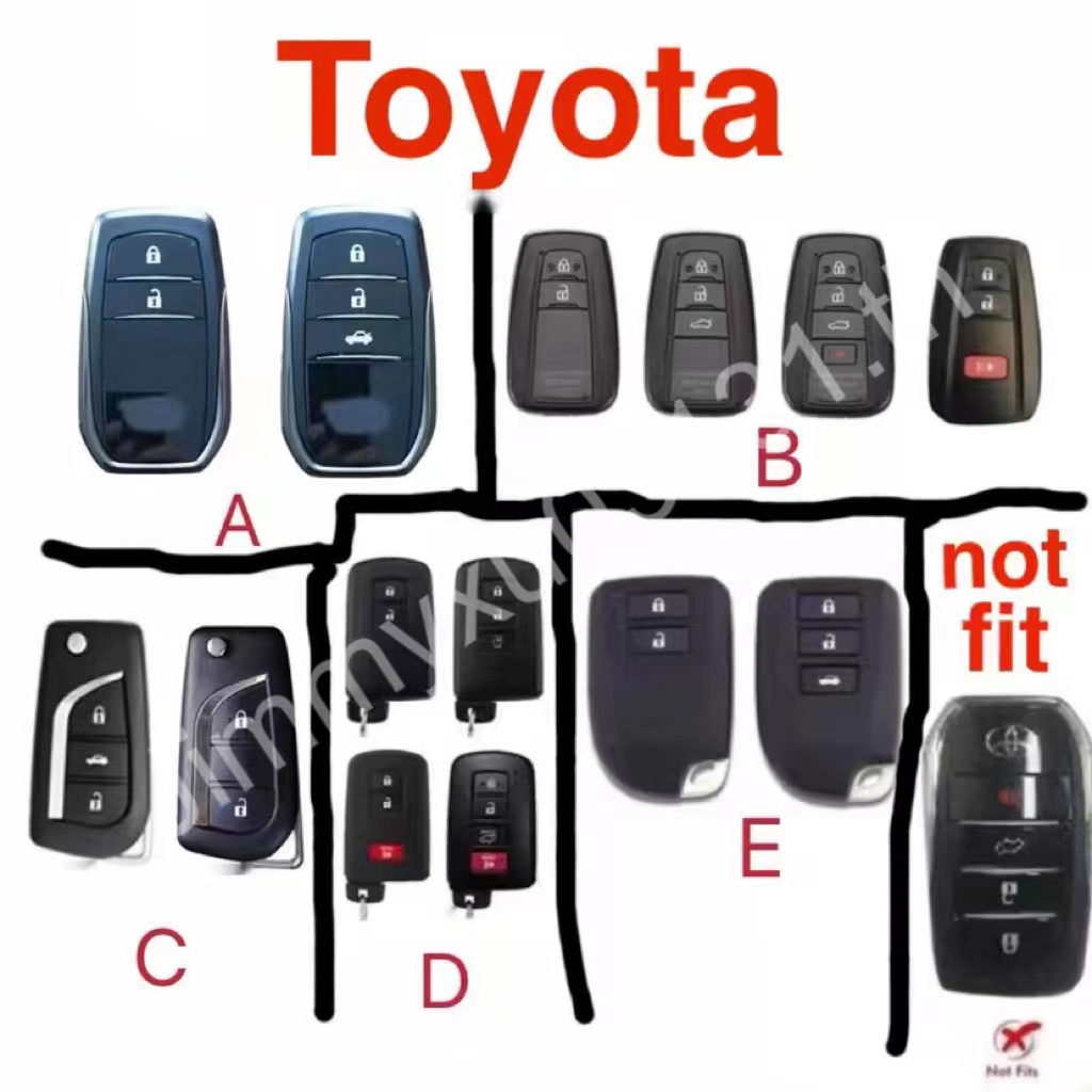 Case Kunci remote Mobil toyota camry toyota cross Bahan tpu Kualitas Tinggi