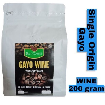 

(termurah)kopi Arabika Gayo wine 200 GRAM (bubuk/biji)