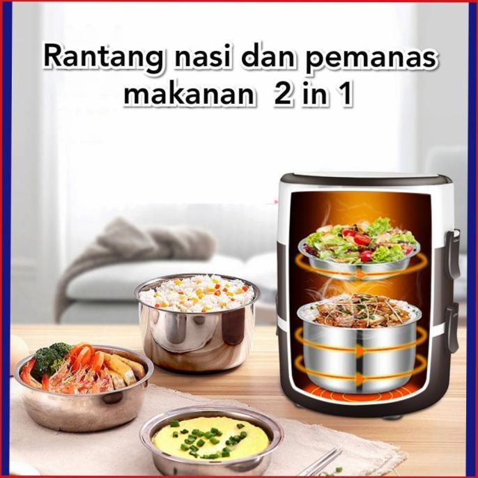 rantang nasi lauk elektrik pemanas makanan