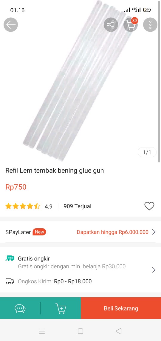 Refil Lem Tembak Bening Glue Gun