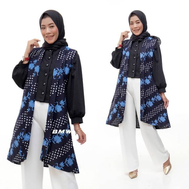 Outer Batik Rompi Batik Kardigan Batik Outer Kekinian Outer COD