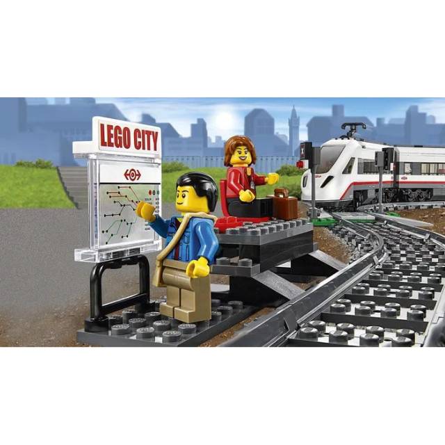  Lego  city mainan kereta  api high speed passenger train 