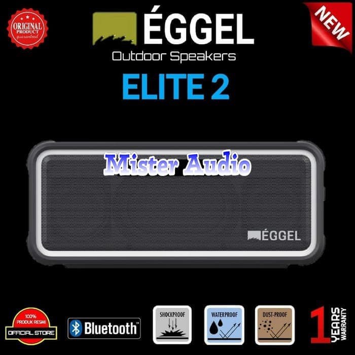 Eggel Elite 2 / Elite2 Waterproof Portable Bluetooth Speakers Original