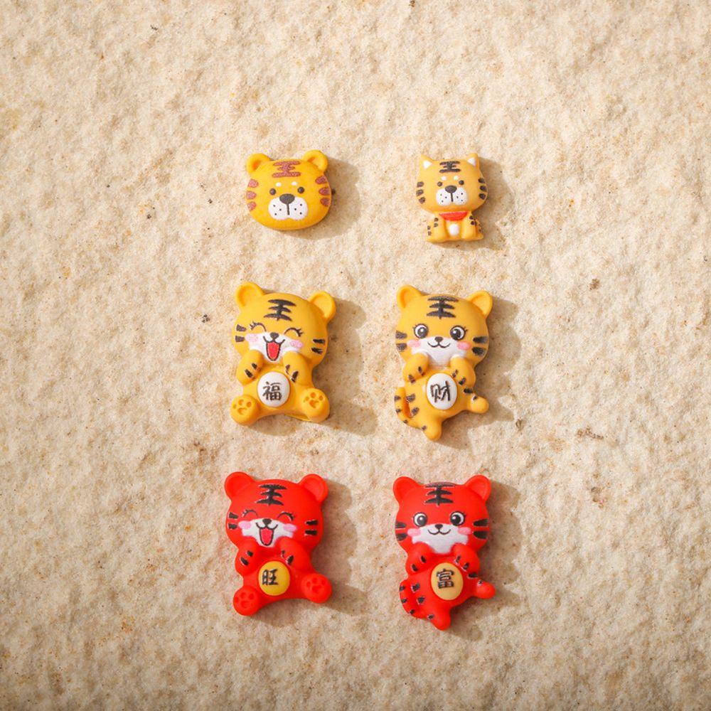 MXBEAUTY Kartun Dekorasi Nail Art Merah Fashion Kuning Resin Manicure Aksesoris|Perhiasan Paku DIY