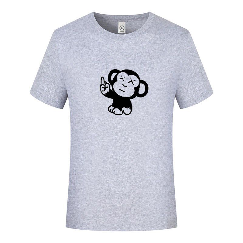 Hokyshop92 Kaos Pria Motif Monkey Lengan Pendek Fashion Lelaki Baju Cowok Distro Tshirt Katun Combed Cod