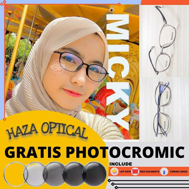 Frame Kacamata oval small ringan frame lentur 2227