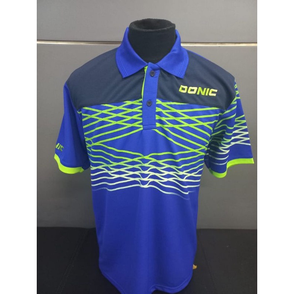 KAOS JERSEY TENIS MEJA DONIC LOKAL MOTIF GARIS