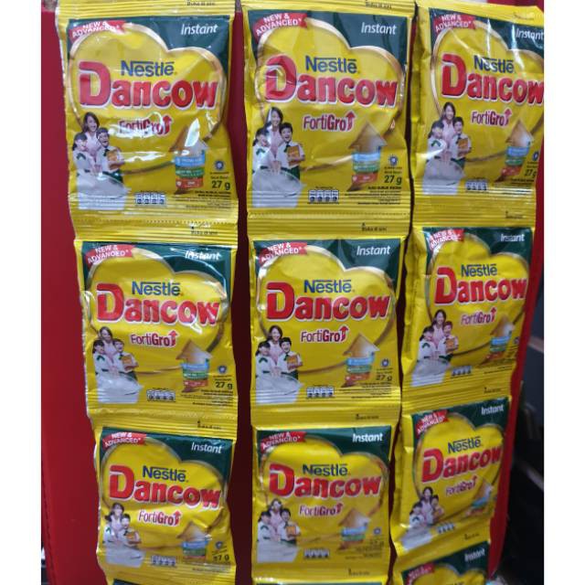 

Dancow FortiGro Fortigo - 27g 27gr 1 Renceng / Susu Bubuk Dancow 27 g 27 gr (10 sachet)