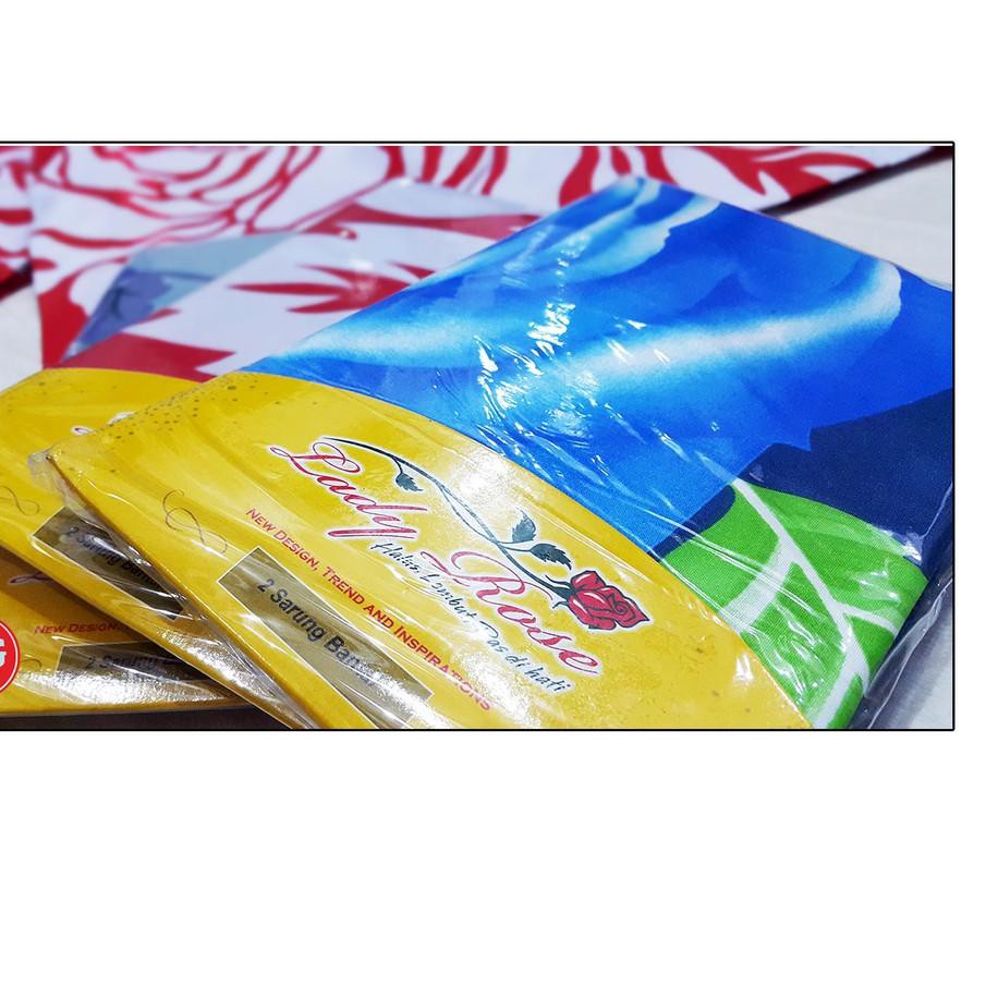 (FLASH SALE) Set Sarung Bantal Bantal / guling merk LADY ROSE - Halus Disperse Print - ladyrose Sarb