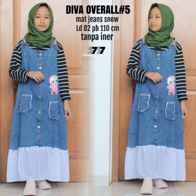 OVERALL DIVA ANAK KET DIGAMBAR