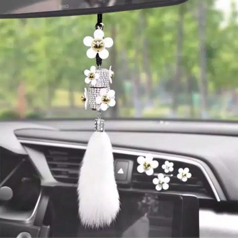 Gantungan spion mobil parfume bunga lily gantungan spion mobil parfume bunga pita gantungan spion mobil bunga rose parfume bulu