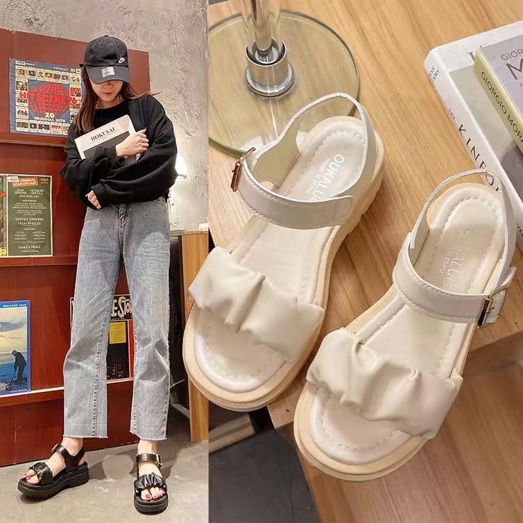 Free Box Sepatu Sandal Wanita NS0505 Sandal Wedges Wanita Sandal Import